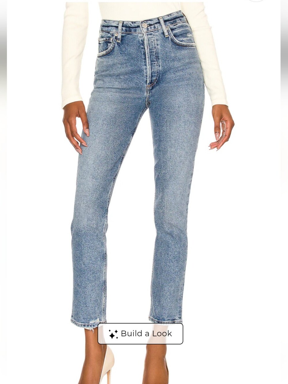 Citizens Of Humanity Light Blue Charlotte Straight Jeans